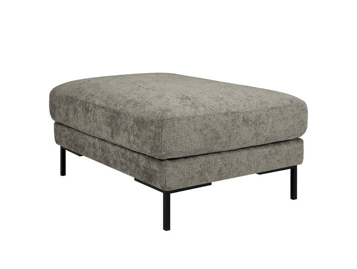 Polsterhocker 90 x 45 x 70cm Grau Chenille Alita: Grau