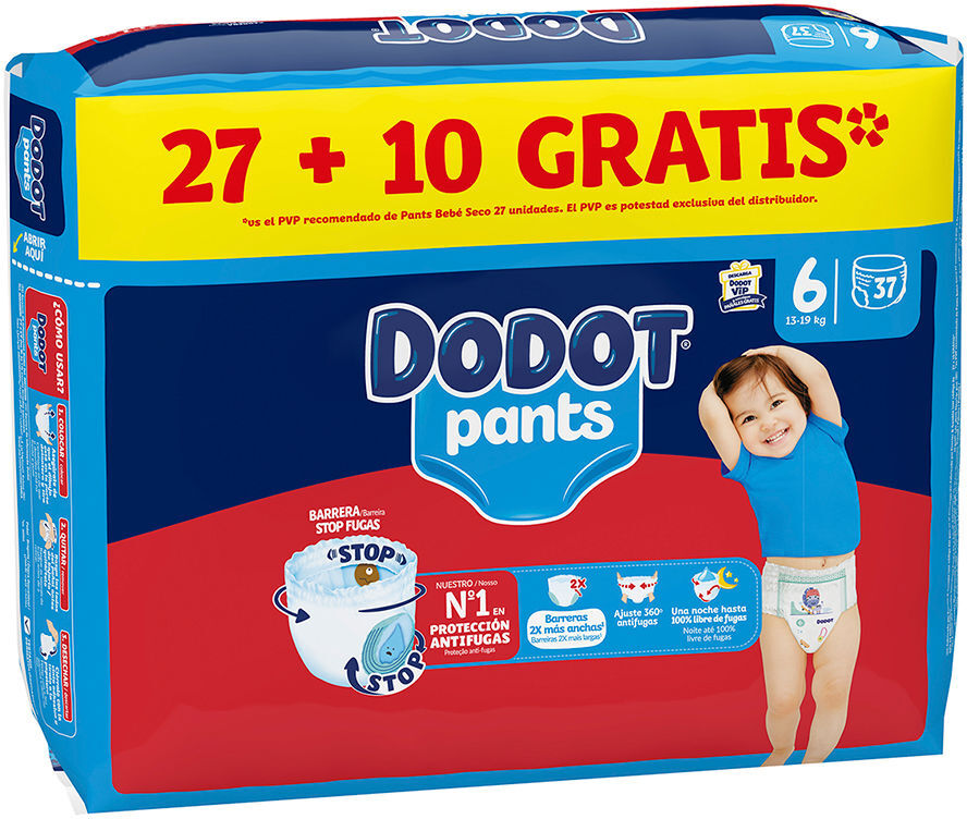Couches-culottes Dodot Pants taille 6 15 + kg 37 u