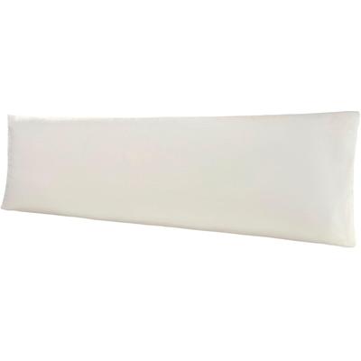Kissenbezug BELLANA "Mako-Jersey", weiß (schnee), B:40cm L:140cm, Jersey, Obermaterial: 100% Baumwolle, Kissenbezüge, Kissenbezug, für Seitenschläferkissen