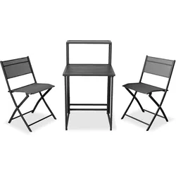 Gartenstuhl outdoor DERBY (BHT 51x81x45 cm) - grau - BHT 51x81x45 cm