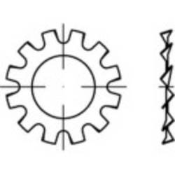 TOOLCRAFT 1067154 Zahnscheibe Innen-Durchmesser: 8.4 mm DIN 6797 Edelstahl 1000 St.