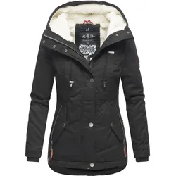 MARIKOO Damen Winterjacke Outdoor Baumwolljacke mit Kapuze Bikoo