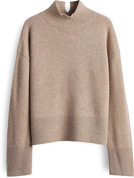 SOMEDAY Kaschmirpullover  TENNI hellbraun   S S