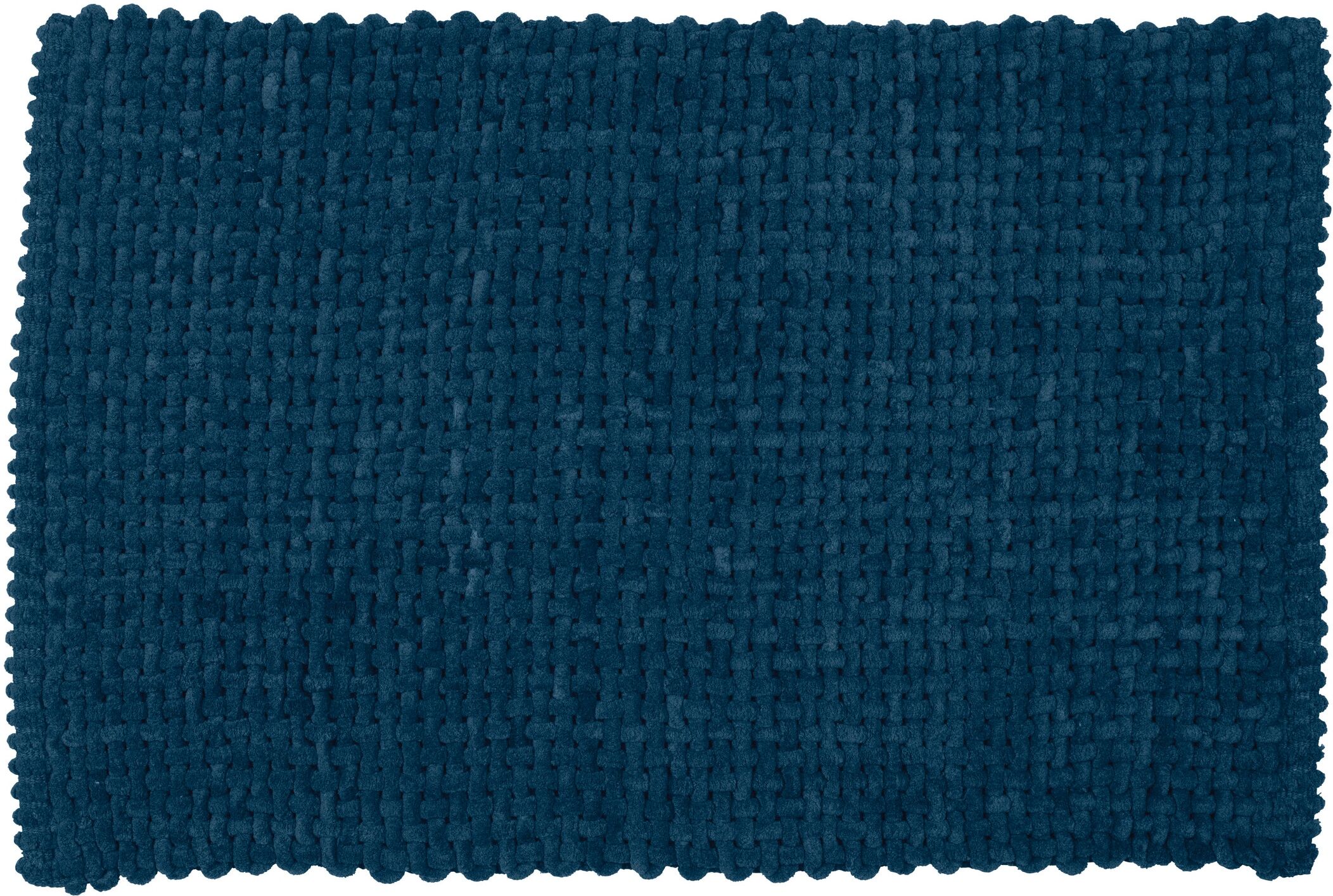 Badematte WENKO "Covelo", blau, H:20mm, Materialmix, Badematten, Badematte, mit Webstruktur, fusselfrei, hohe Feuchtigkeitsaufnahme