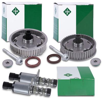 Schaeffler Ina Nockenwellenversteller + 2x Steuerventil (Einlass- + Auslasss [Hersteller-Nr. 40512948] für Chevrolet, Fiat, Alfa Romeo, Opel