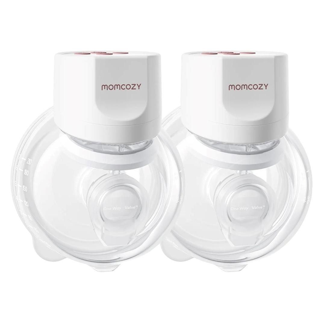 Momcozy S12 Pro+ Wearable Breast Pump White Double Pack (BP335-WH71000B12106)
