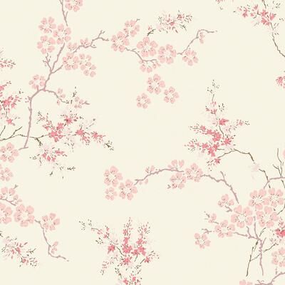 Laura Ashley Oriental Blossom Blush Wallpaper