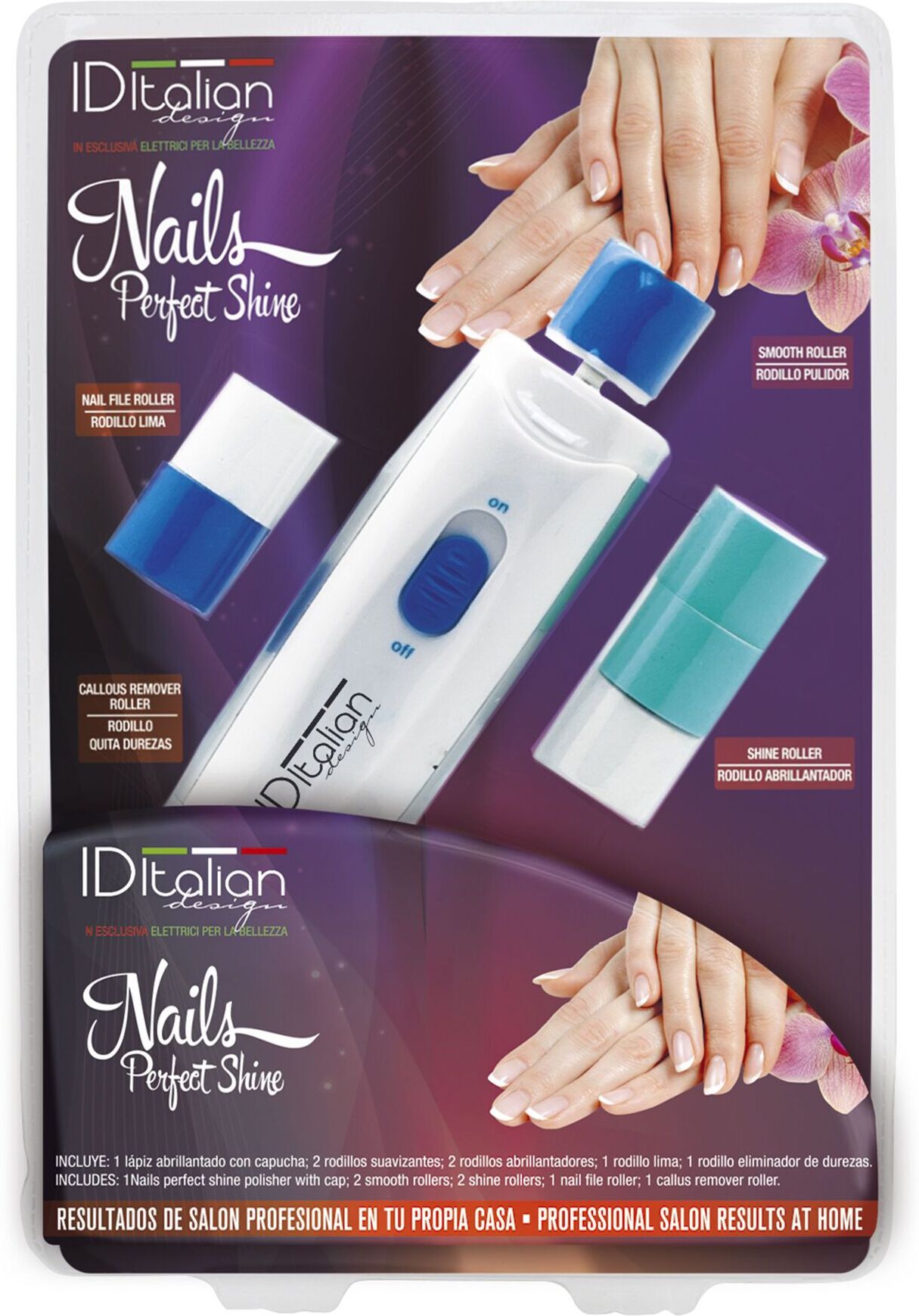 Italian Design Nails Perfect Shine Maniküre- und Pediküre-Stift   weiß/blau - Refurbished