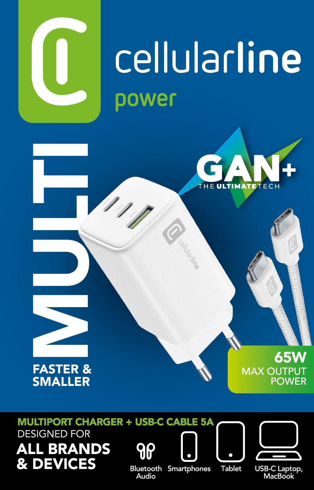 Cellular Line Multipower 65W Kit - Smartphone, tablet e laptop