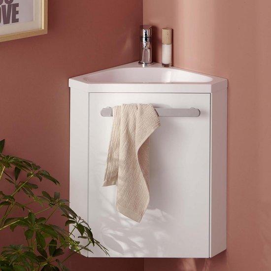 Waschbecken-Hängemöbel Weiß - Für kleine Badezimmer