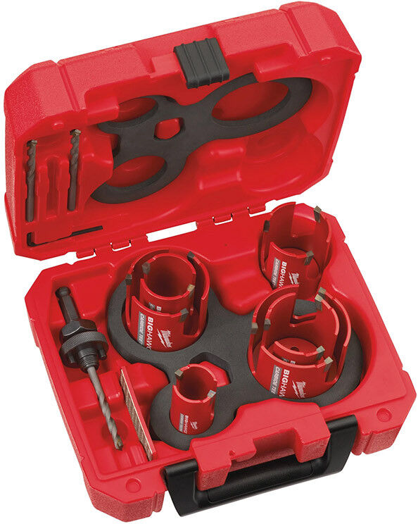 MILWAUKEE Coffret de 6 scies cloches carbure BIG HAWG - 4932464939