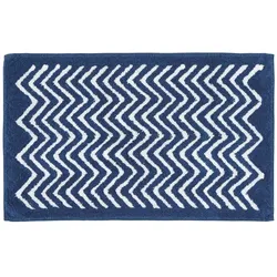 BADEMATTE 50/80 cm Chevron, Baumwolle