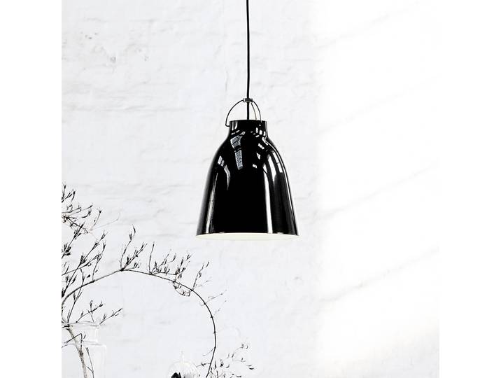Suspension Caravaggio™ P2 NoirNoir - FRITZ HANSEN Caravaggio P2 - Salon / séjour - Design - Métal - À ampoule unique