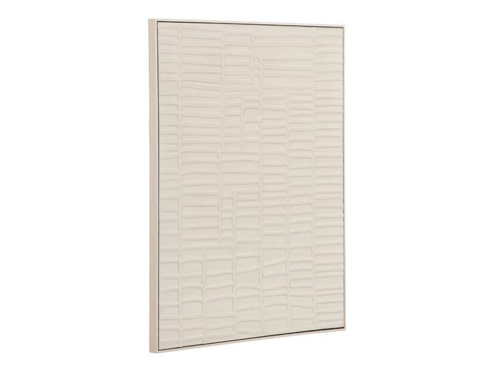 Wanddeko Ena Wall Decoration, Beige, Kunststoff, rechteckig, 60x80x3 cm, Bilder & Rahmen, Wanddeko