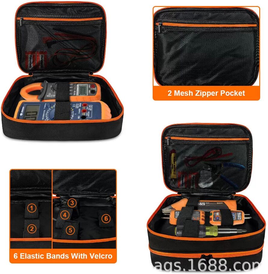 INF Elektriker-Werkzeugtasche für Klein Tools, wasserfester Tester-Aufbewahrungsorganizer