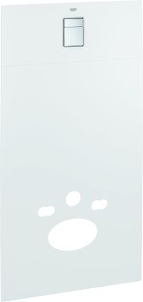 Module design en verre Rapid SL 39374LS0 blanc lunaire, pour raccorder la douche Grohe Sensia Arena WC