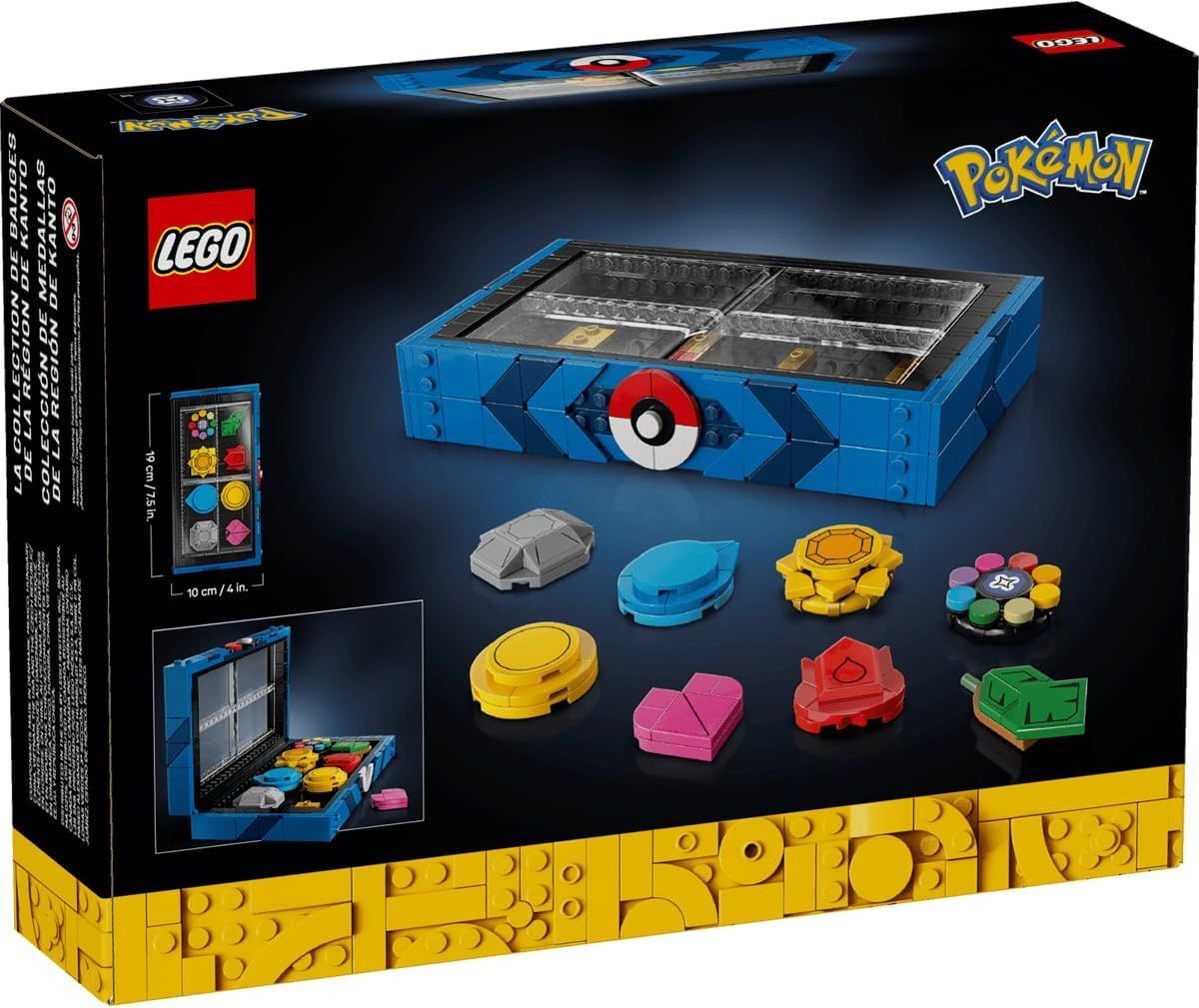 Lego Pokémon Kanto Region Badge Collection 40892 – 312-Piece Display Set with 8 Gym Badges