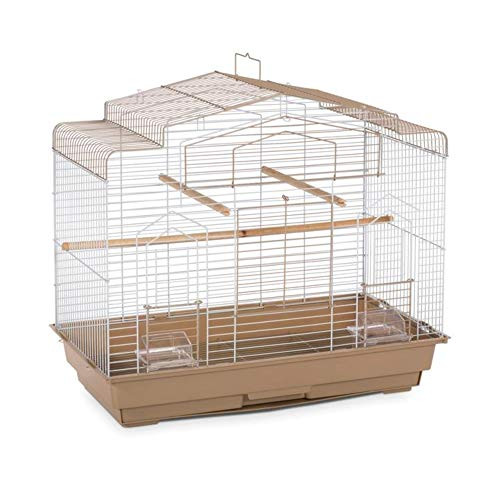 Prevue Pet Products vogelkooi schuurstijl bruin/wit