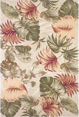 Porch & Den Hand-tufted Wool Palm Leaves Area Rug