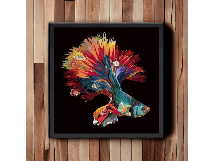 Tableau Décoratif Poisson Asiatique