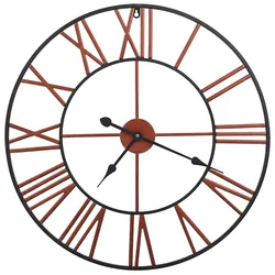 vidaXL Wanduhr Metall 58 cm Rot