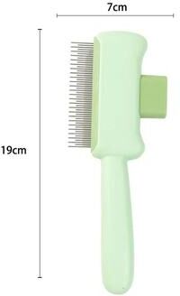 Uplifted Finds Pet Comb Detangling Brush With Self Cleaning Design For Cats And Dogs green A