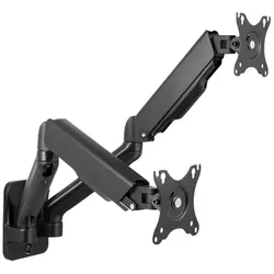 LogiLink Monitorwandhalterung 2 fach 17 bis 32 Zoll Gasdruckfeder