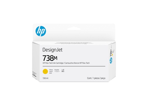HP 738M - 130 ml - Gelb - original - DesignJet (A24VPA)