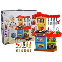 Lean Toys Eine Kleinkindküche mit Geräuschen und Lichtern
