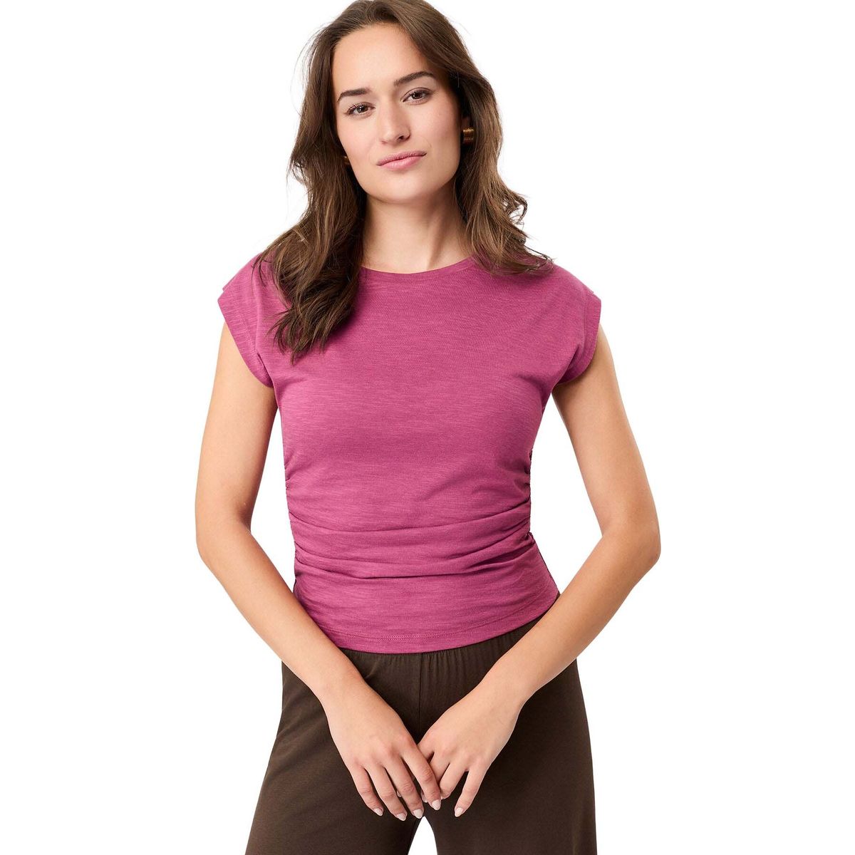 Mandala Side Ruffled Top mulberry S TO53JE10-Side-Ruffled-Top-mulberry-S