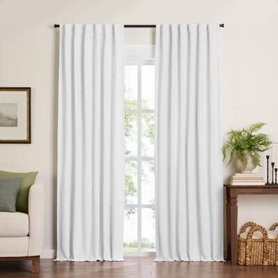Threadmade Harrow Solid Texture Blackout Window Single Curtain Panel