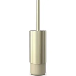 Of Line Toilettenbürste goldfarben mit sandfarbenem Sockel