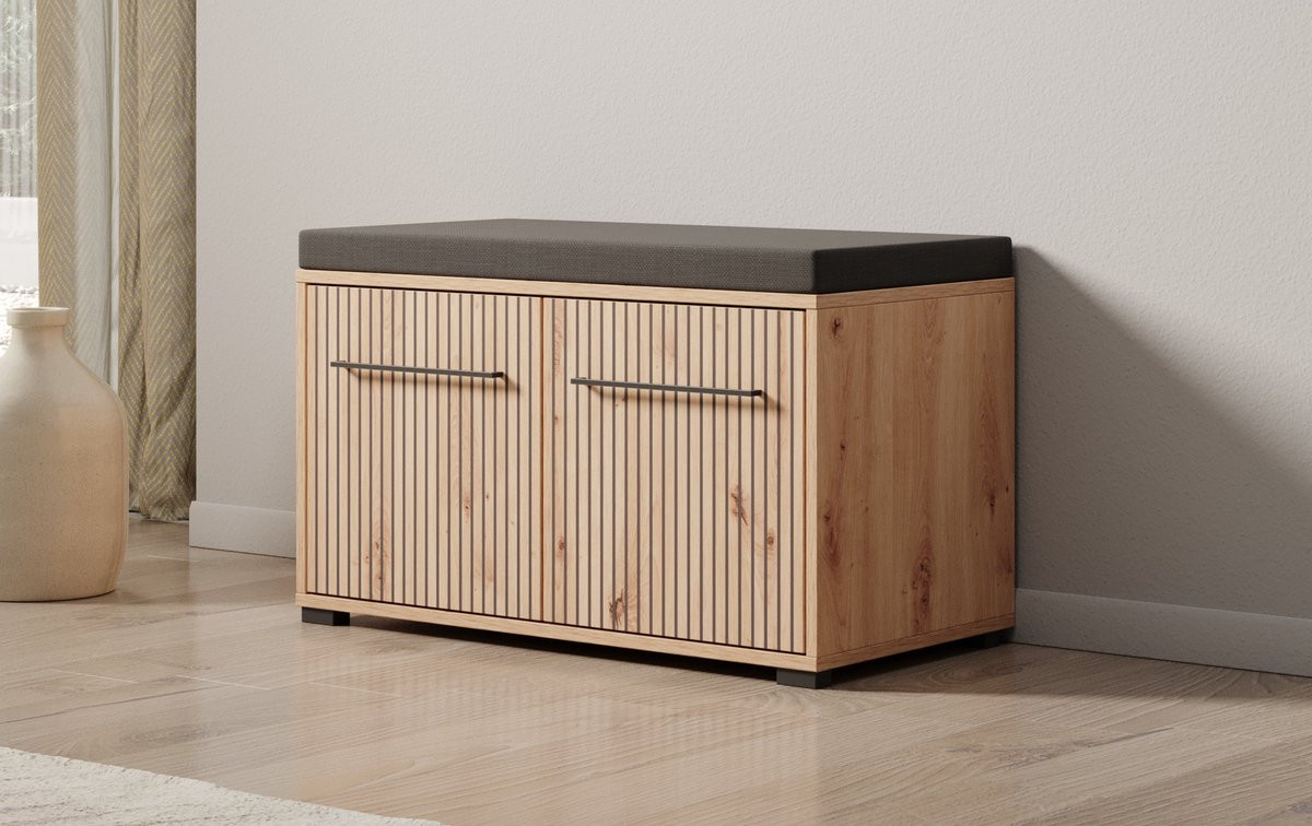 Meubella Schoenenkast Lobos Eikenbreedte: 80 cm