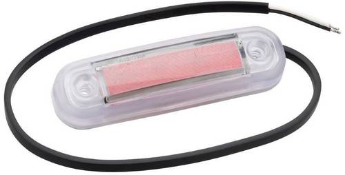 Fristom Umriss-Markierungsleuchte Offene Kabelenden Markierungsleuchte hinten 12 V, 24V Rot Transparent