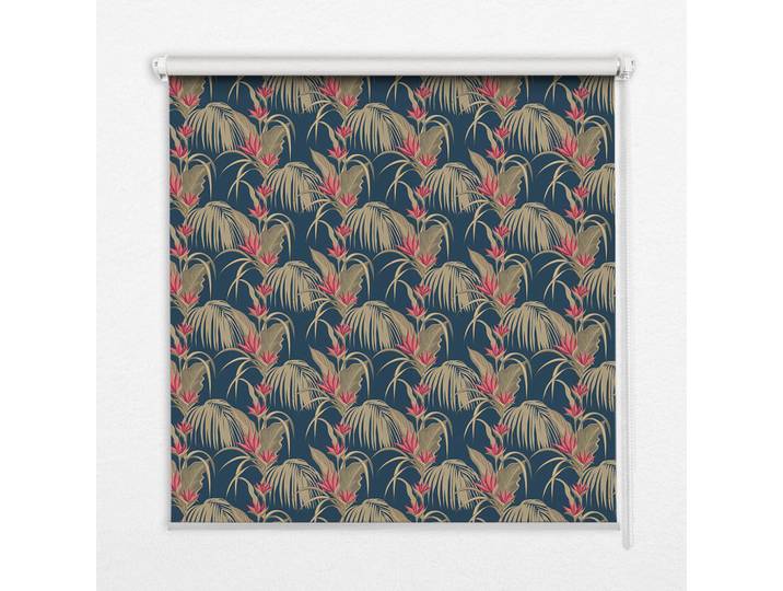 Tulup Innenrollo - Fensterrollo - Rollo - 80x140 cm - Interessante Pflanzen, Braun, Kunststoff, Rechteckig, 80x140x0.5 cm, Heimtextilien, Vorhänge, Rollos