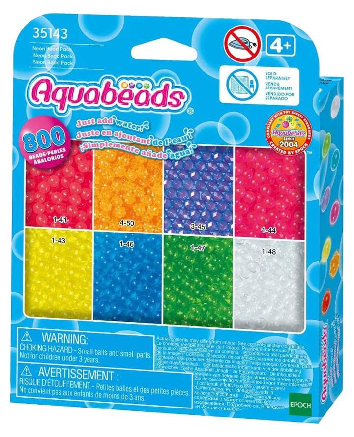 Aquabeads Neon bead refill - 800 beads - Leeftijd 4+