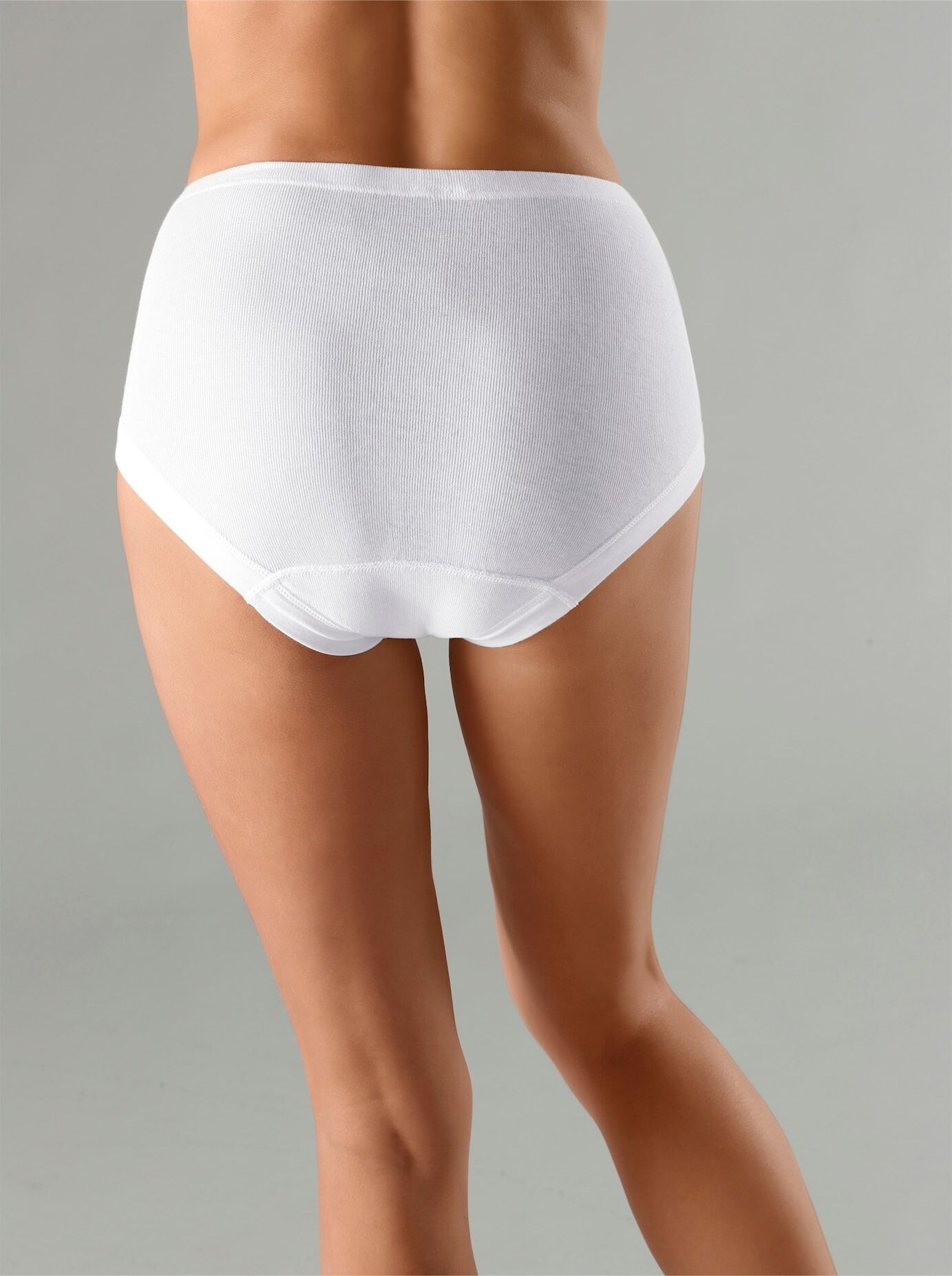 Taillenslip CONTA, Damen, Gr. 42, 3 Stk., weiss (weiß), 100% Baumwolle, Unterhosen Taillenslip weiß 42, 3 Stk.