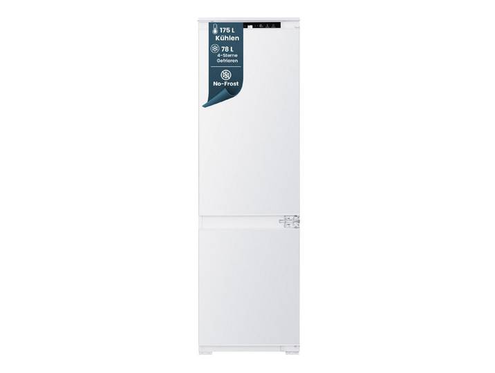 homeX Einbaukühlgefrierkombination CFBN2531E, 178.6 cm hoch, 54 cm breit, Einbaukühlschrank mit Gefrierfach, No Frost, 178cm hoch, Schlepptür