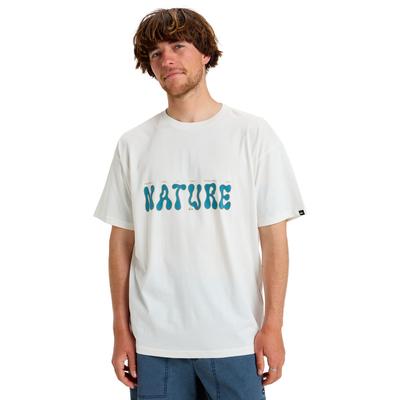T-Shirt QUIKSILVER "Nature", Herren, Gr. XS, weiß, [Hauptstoff] 100% Bio-Baumwolle, Shirts T-Shirt