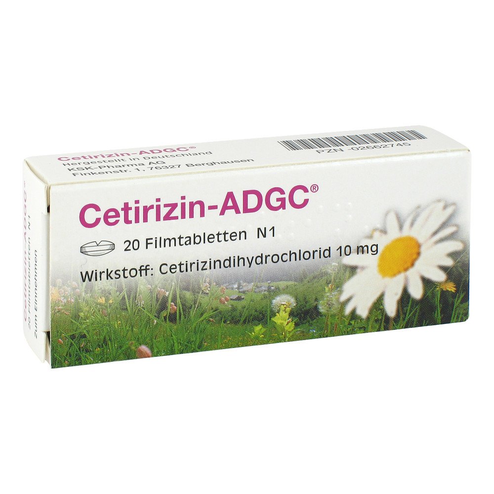 Zentiva Pharma GmbH Cetirizin ADGC 02662745