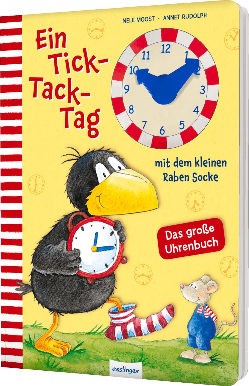 Nele Moost - Der kleine Rabe Socke: Ein Tick-Tack-Tag mit dem kleinen Raben Socke: Das große Uhrenbuch mit beweglichen Zeigern - Preis vom 06.10.2026 07:26:00 h