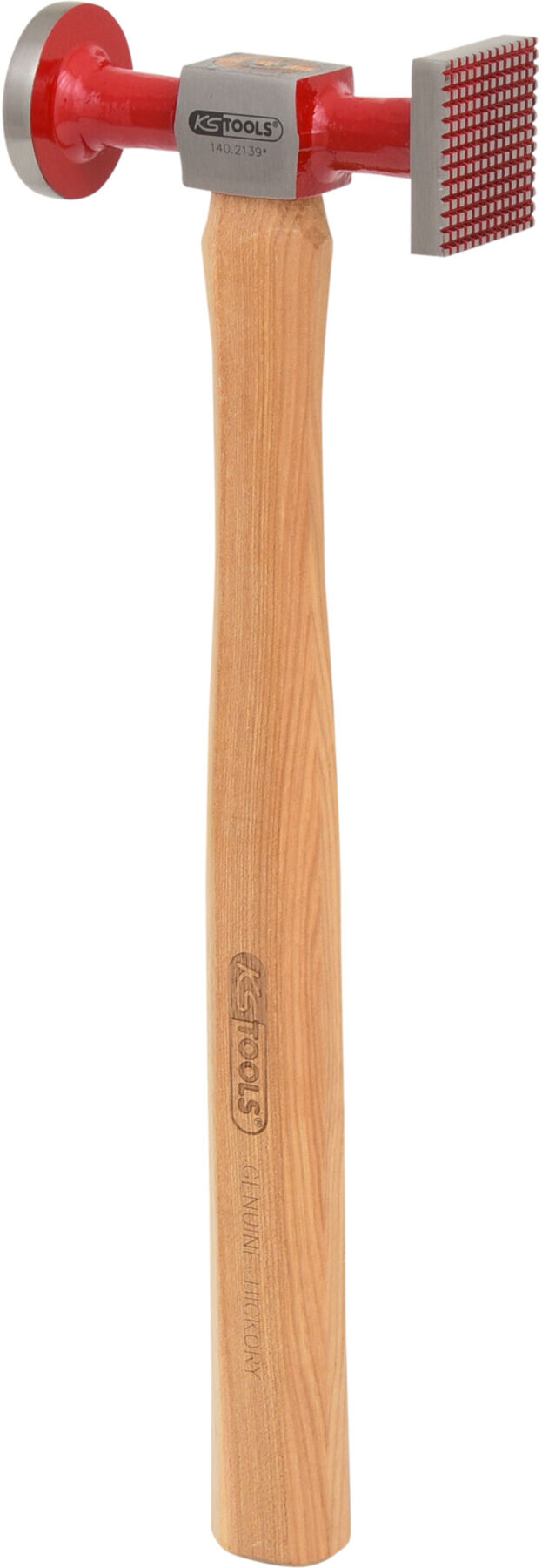 KS Tools Karosserie-Riffelhammer fein, rund/eckig, 325mm (140.2139)