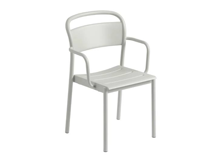 Muuto - Linear Steel Armchair Outdoor, grau