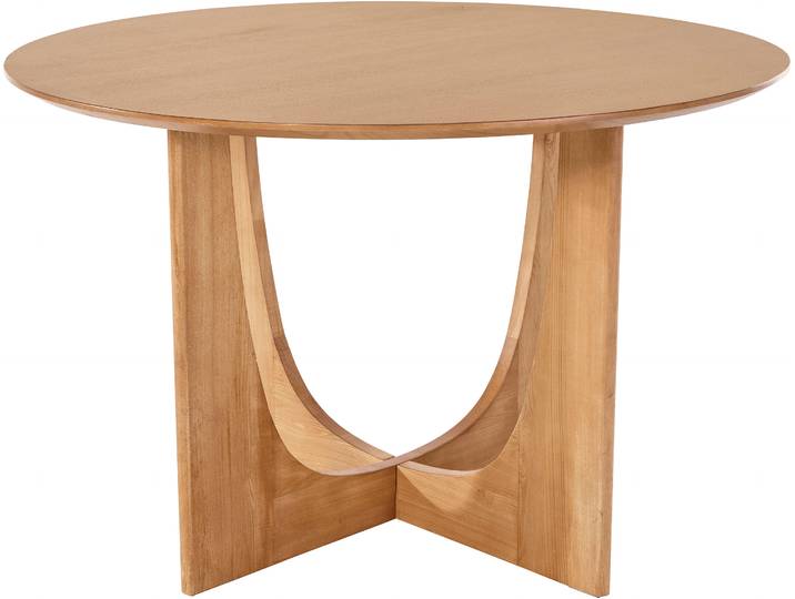 Esstisch Zirella , braun (naturfarben), B:120cm H:77cm T:120cm, LEGER HOME BY LENA GERCKE, Tische, Esstisch, massives Eschenholz, markantes Kreuzfuss-Design, Breite 120 cm