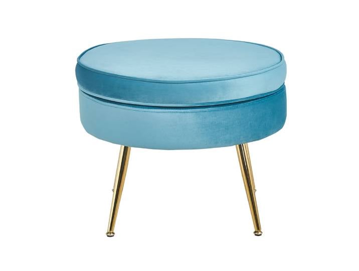 SalesFever Sitzpouf rund aus Samt