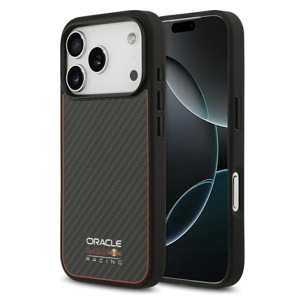 Red Bull Case Kevlar Logo Matt MagSafe for iPhone 17 Pro black (Apple iPhone 17 Pro) (RBHMP17L24CFOSK)