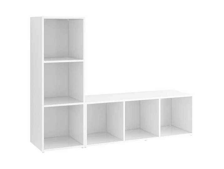 Meuble TV - HOME-MARKET - Armoires suspendues - Blanc 107x35x37 cm