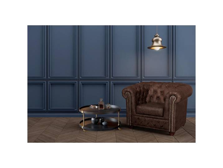 P & B Sessel York, Dunkelbraun, Holz, Buche, 104x72x86 cm, Wohnzimmer, Sessel, Sonstige Sessel