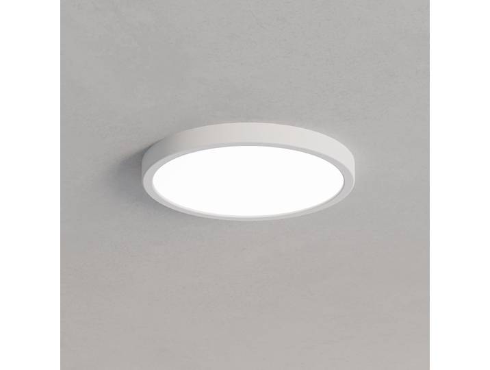 Plafonnier LED Ø 28cm Argenté/Blanc Polycarbonate LED Module LED
