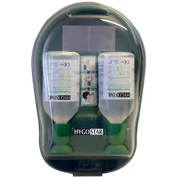 HYGOSTAR Augenspülstation Eye Care Medidrop I 2x 500,0 ml grün